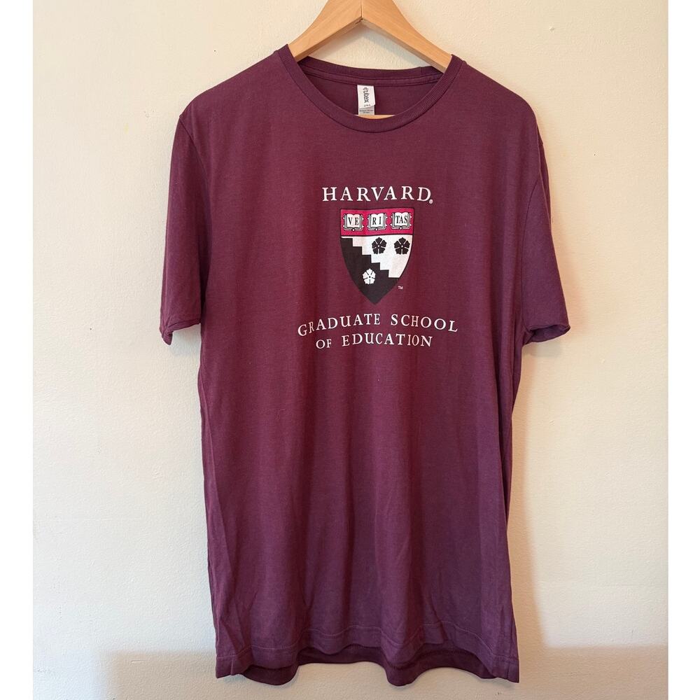 HGSE Burgundy Harvard women's t-shirt, Size L